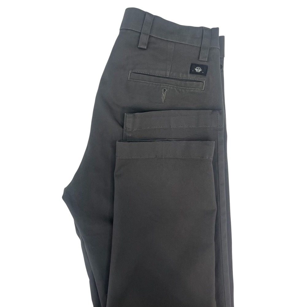 Dockers Smart 360 Chinos Mens Slim Fit Gray Stretch Flat Front Pants - Picture 3 of 10